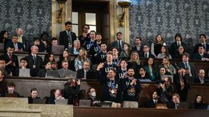 Celebrating gold, unity: Jewish athletes among those honored at State of the Union
