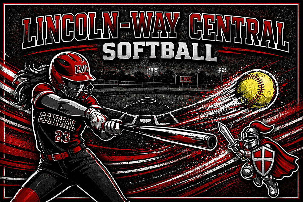 Lincoln Way Central Softball Graphic