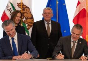 Newsom meets with Danes, talks about Trump but not 2028