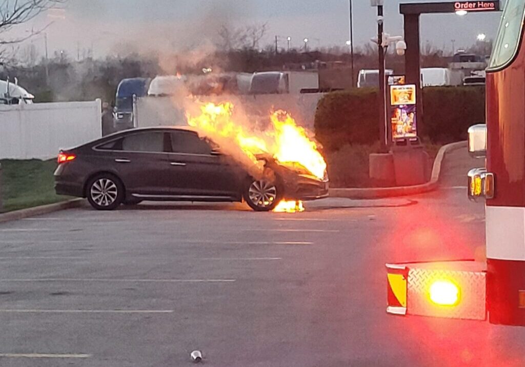 Monee Car Fire